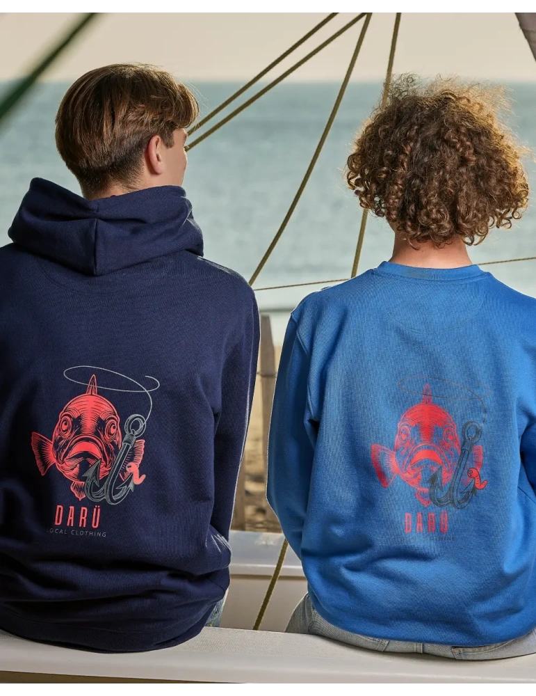 weat DARÜ “Tu mords ou tu files ?” – Sweat coton bio unisexe | Marque vendéenne