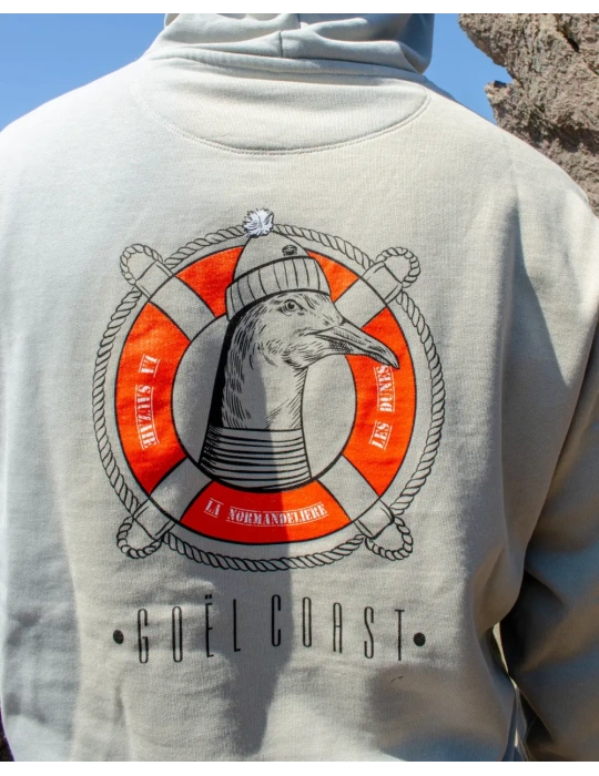 Sweat à capuche unisexe coton bio – Goël Coast DARÜ