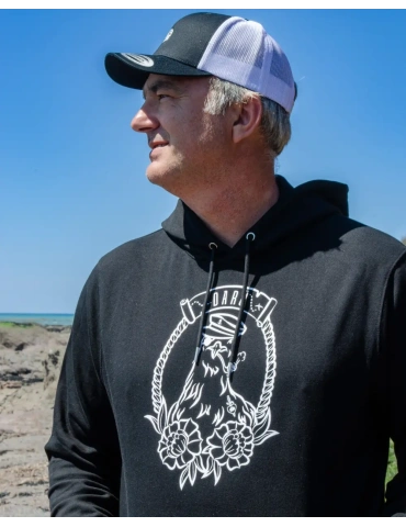 Hoodie mouette tatouée – Sweat coton bio 350g – DARÜ 2