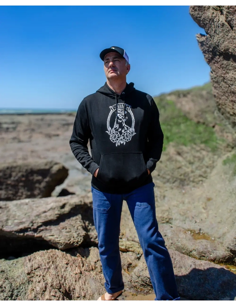 Hoodie mouette tatouée – Sweat coton bio 350g – DARÜ