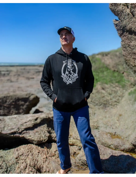 Hoodie mouette tatouée – Sweat coton bio 350g – DARÜ