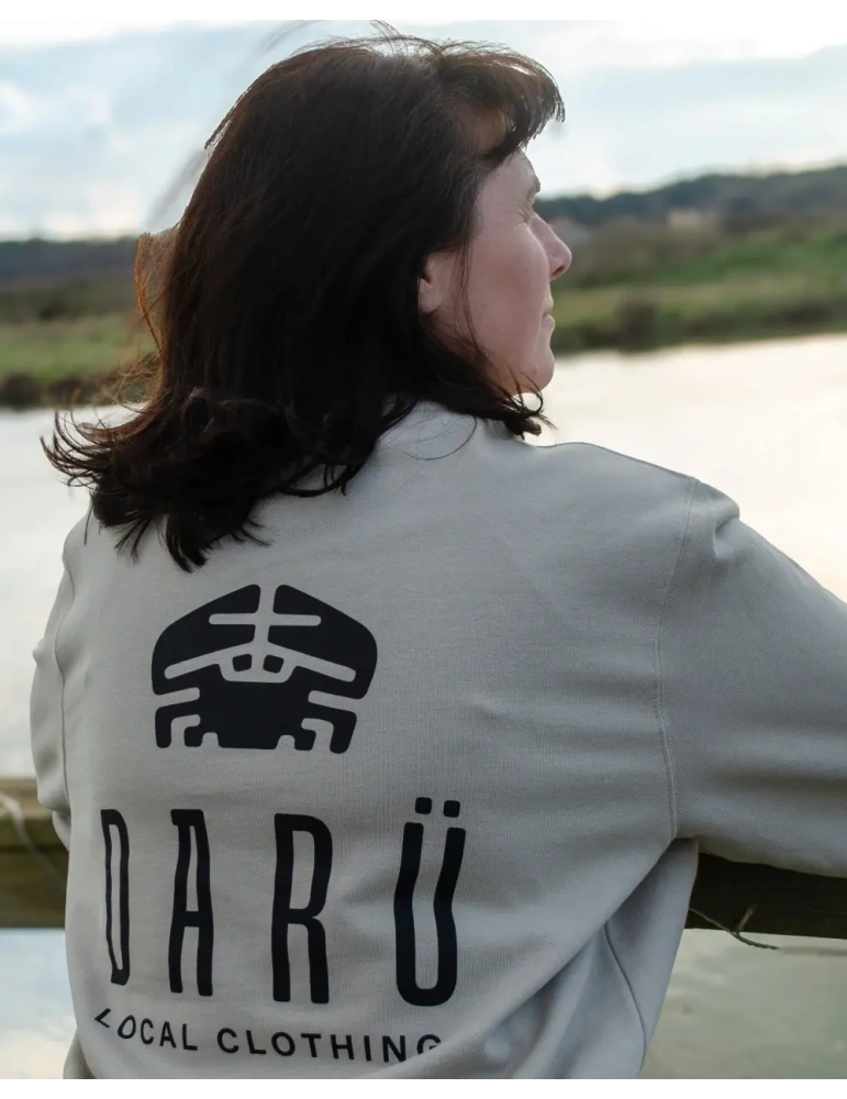 Sweat col rond unisexe – Sérigraphie dos & cœur DARÜ