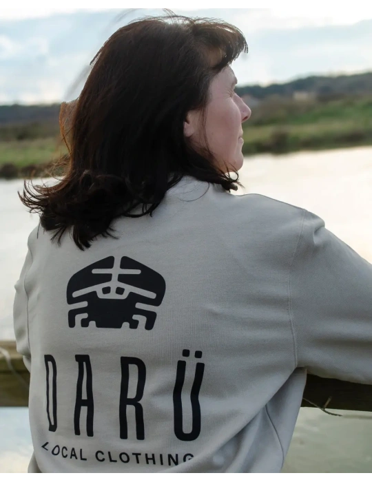 Sweat col rond unisexe – Sérigraphie dos & cœur DARÜ