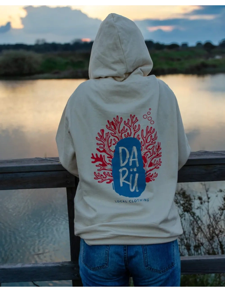 Sweat Gorgone Algue DARÜ – Unisexe – Coton Bio – Sérigraphie Marine