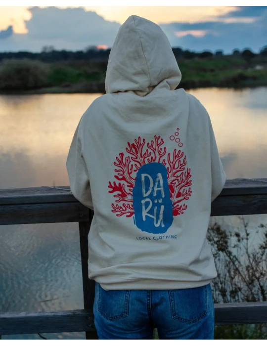 Sweat Gorgone Algue DARÜ – Unisexe – Coton Bio – Sérigraphie Marine