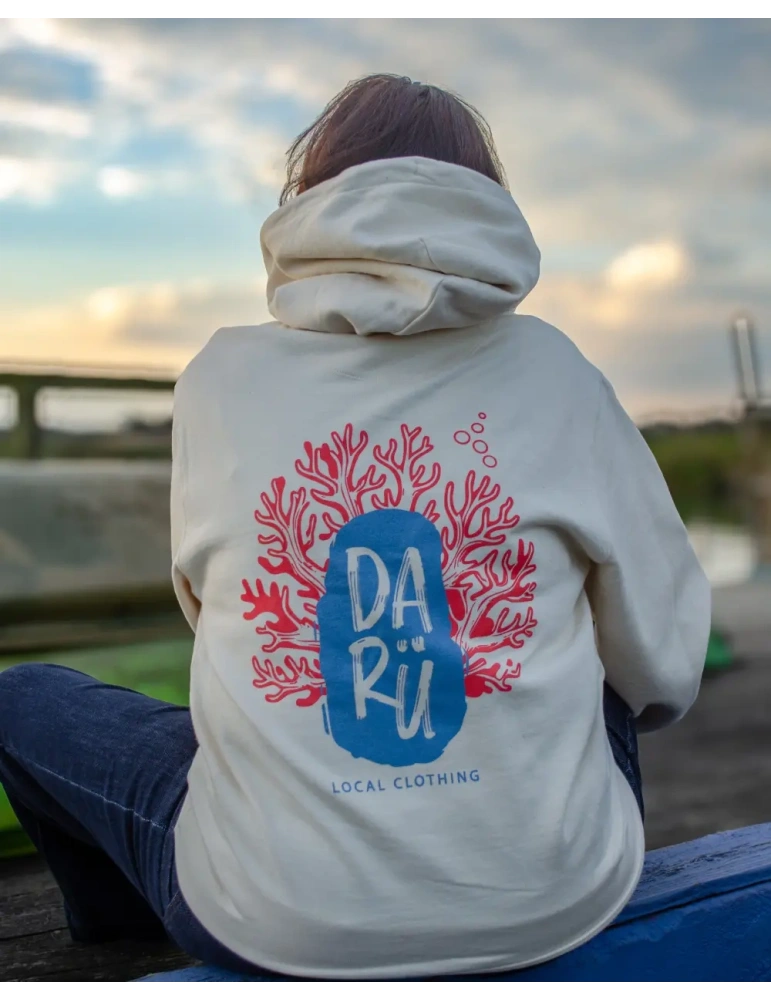 Sweat Gorgone Algue DARÜ – Unisexe – Coton Bio – Sérigraphie Marine