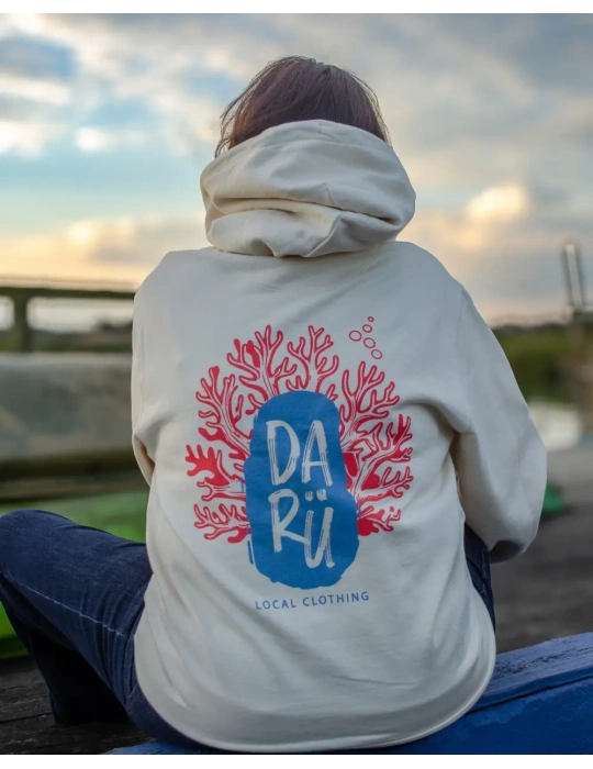 Sweat Gorgone Algue DARÜ – Unisexe – Coton Bio – Sérigraphie Marine