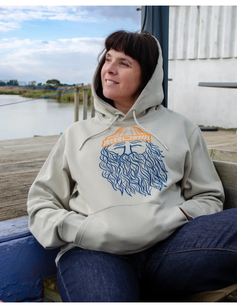 Sweat à capuche unisexe Narcisse Pelletier – Coton bio DARÜ