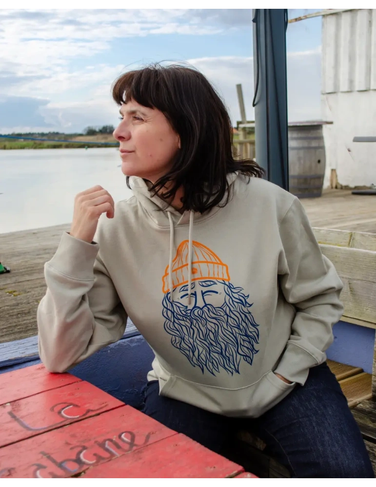 Sweat à capuche unisexe Narcisse Pelletier – Coton bio DARÜ