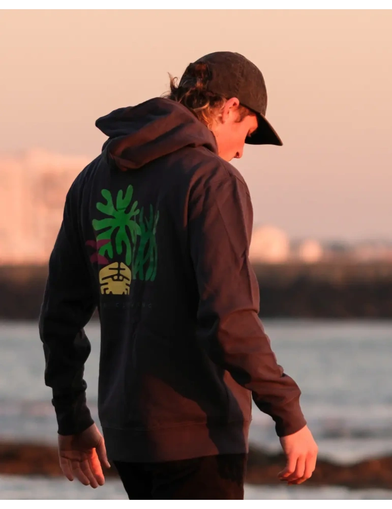 Sweat à capuche “Algues & Crabe” en coton bio – DARÜ Local Clothing | Mode vendéenne éthique