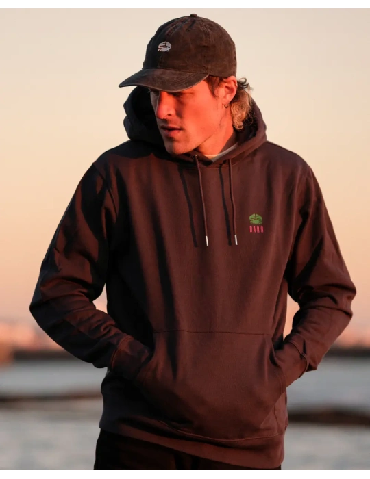 Sweat à capuche “Algues & Crabe” en coton bio – DARÜ Local Clothing | Mode vendéenne éthique