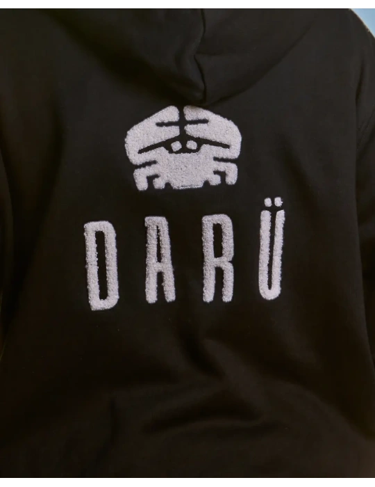 Sweat zippé broderie bouclette coton bio – DARÜ Local Clothing | Mode éthique vendéenne