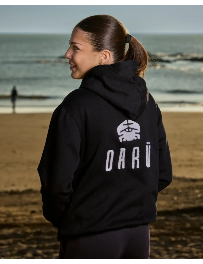 Sweat zippé broderie bouclette coton bio – DARÜ Local Clothing | Mode éthique vendéenne