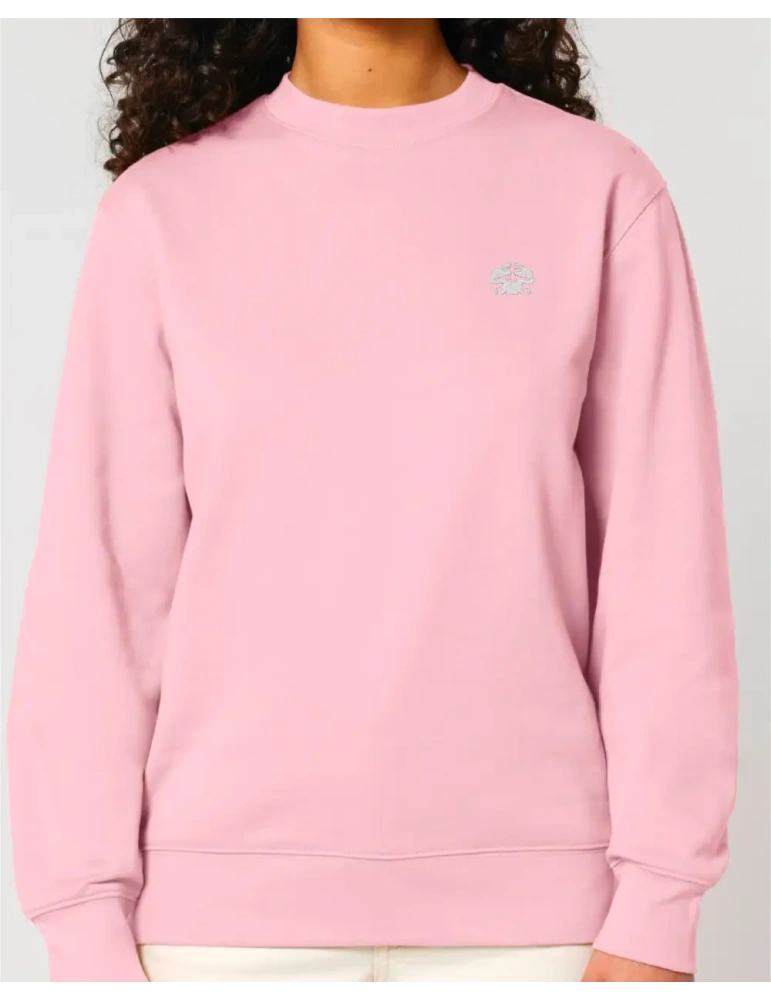 Sweat col rond brodé en coton bio – DARÜ Local Clothing | Mode éthique vendéenne