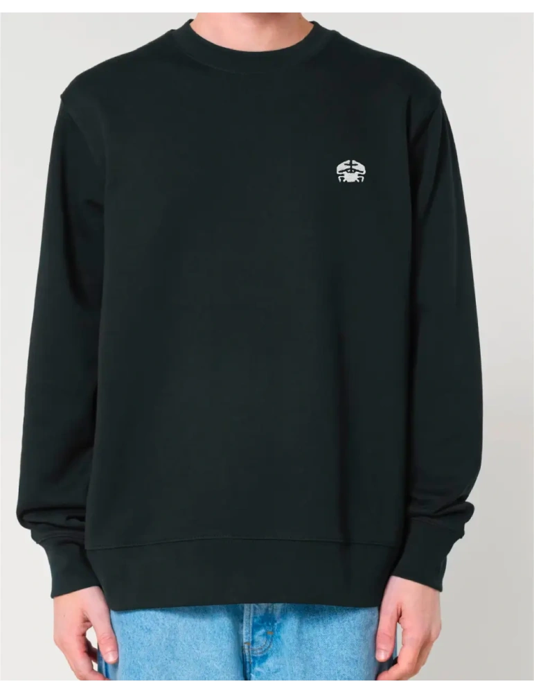 Sweat col rond brodé en coton bio – DARÜ Local Clothing | Mode éthique vendéenne