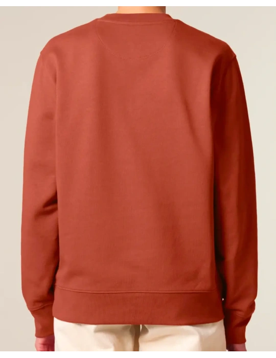 Sweat col rond brodé en coton bio – DARÜ Local Clothing | Mode éthique vendéenne