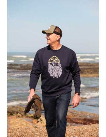 Sweat Narcisse Pelletier – sérigraphie frontale, hommage marin vendée