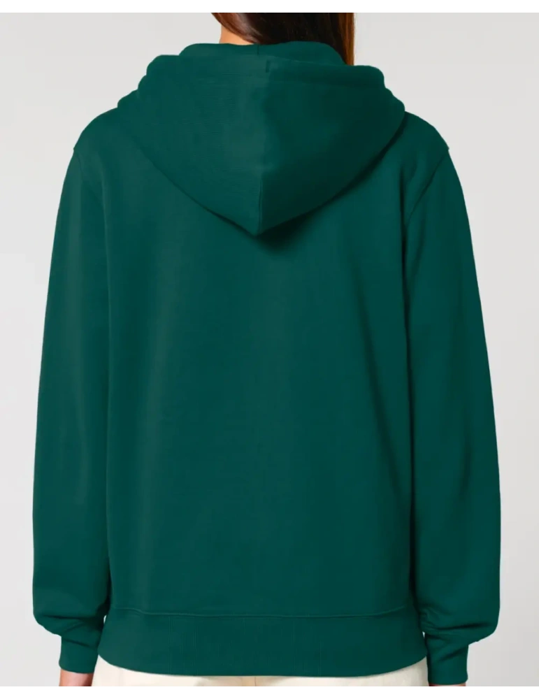 Sweat zippé brodé en coton bio – DARÜ Local Clothing | Mode éthique vendéenne