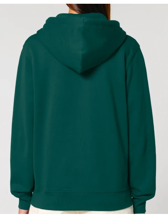 Sweat zippé brodé en coton bio – DARÜ Local Clothing | Mode éthique vendéenne