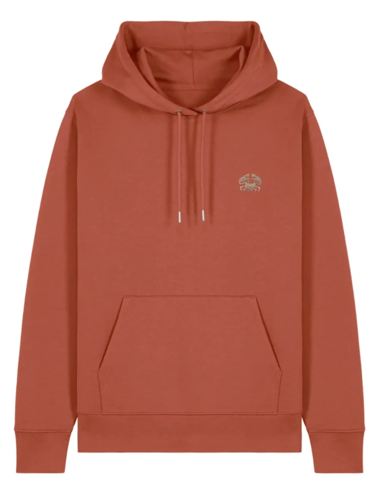 Sweat à capuche brodé en coton bio – DARÜ Local Clothing | Mode éthique vendéenne