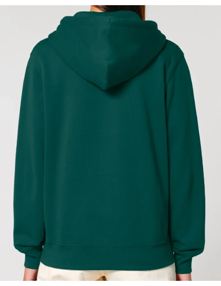 Dos du sweat vert sapin de dos