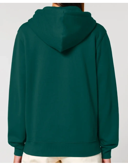 Dos du sweat vert sapin de dos
