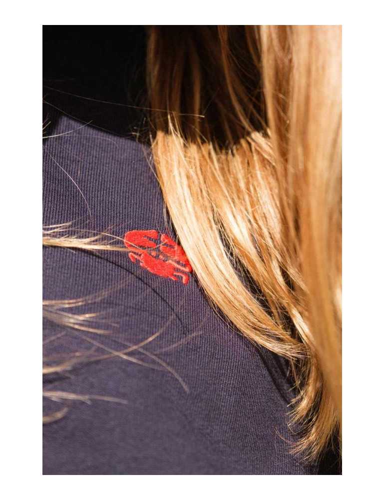 Broderie crabe DARÜ – détail poitrine