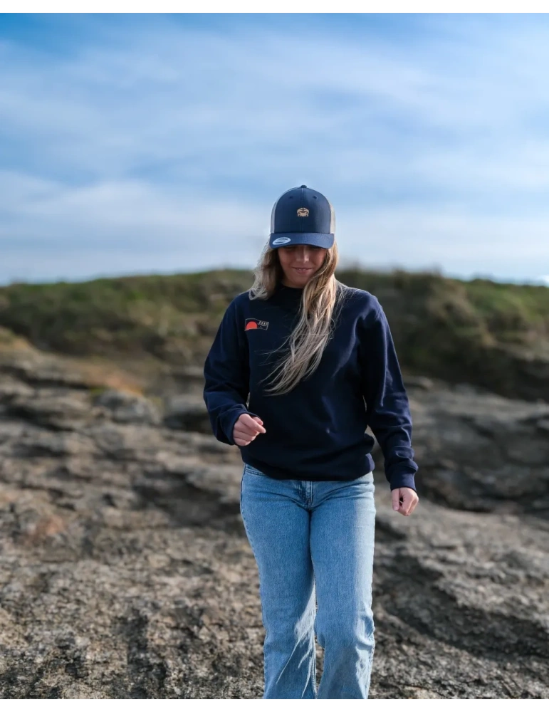 Sweat col rond daru plage de vendée