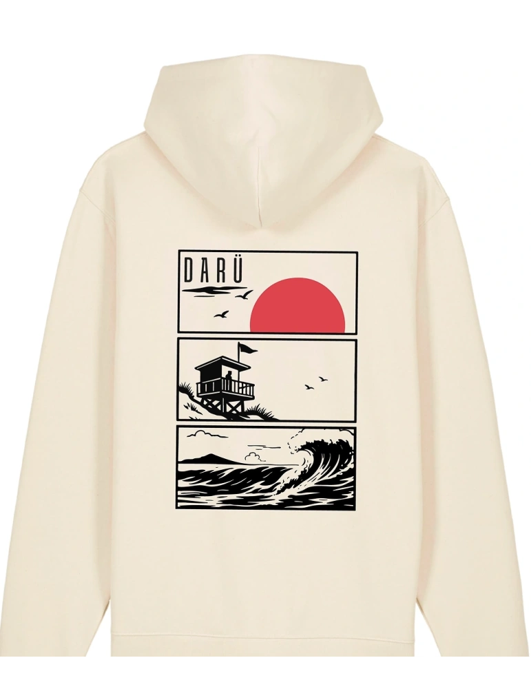 Sweat à capuche Trio du Littoral 100 % coton bio – DARÜ