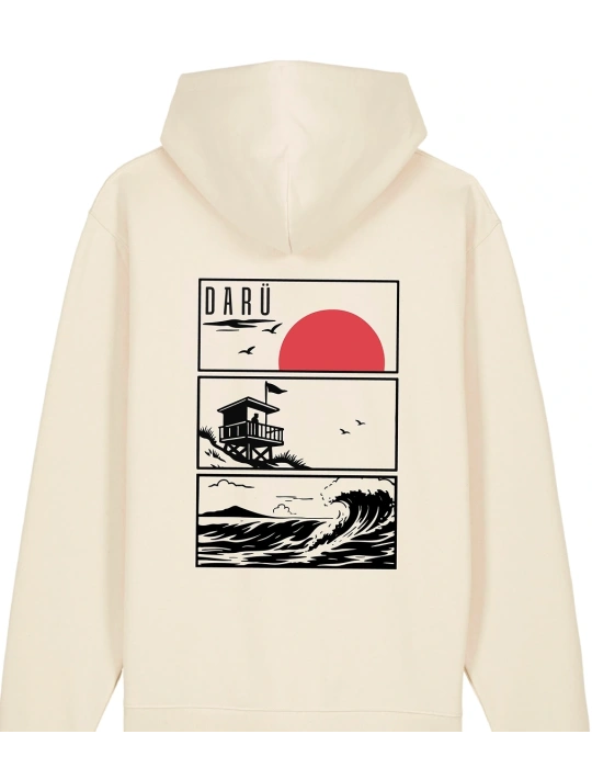 Sweat à capuche Trio du Littoral 100 % coton bio – DARÜ