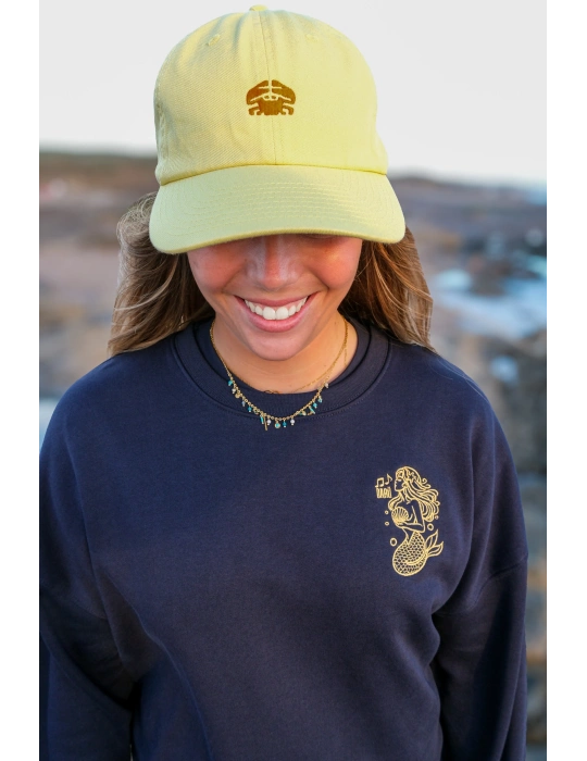 Sweat col rond femme Sirène bleu marine – DARÜ