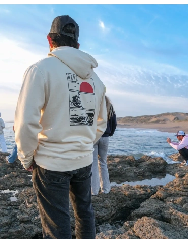 Sweat porté sur le littoral DARU trio du littoral en couleur Natural raw
