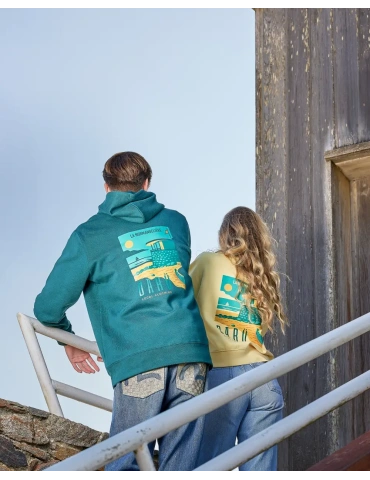 sweat daru femme la normandelère en gros plan 2