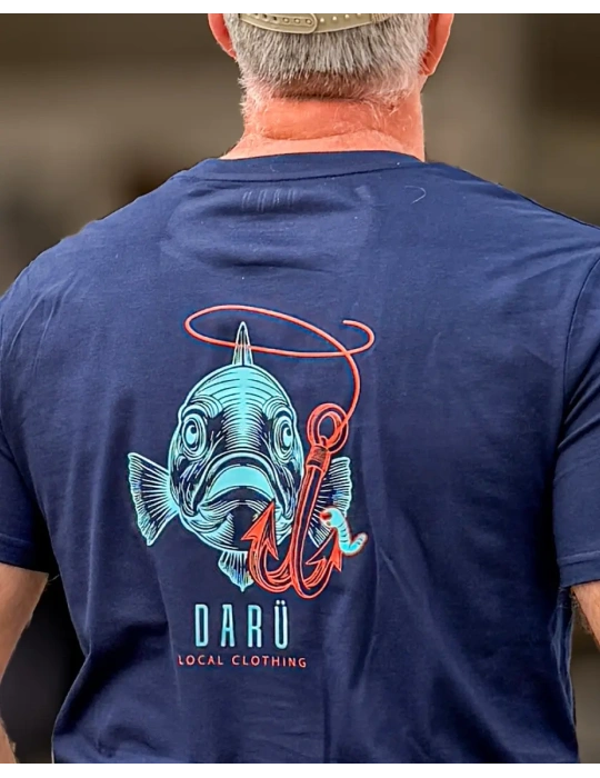 Vue dos nouveau tee daru fish en détail