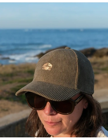 Casquette velours crabe brodé en Vendée | DARÜ
