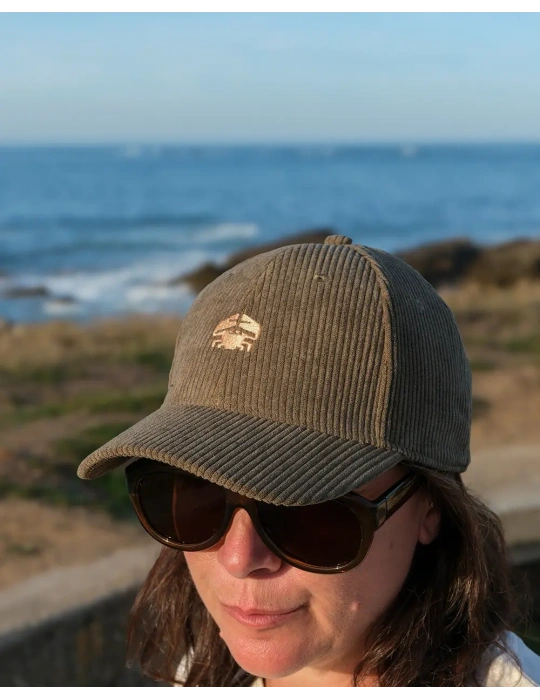Casquette velours crabe brodé en Vendée | DARÜ