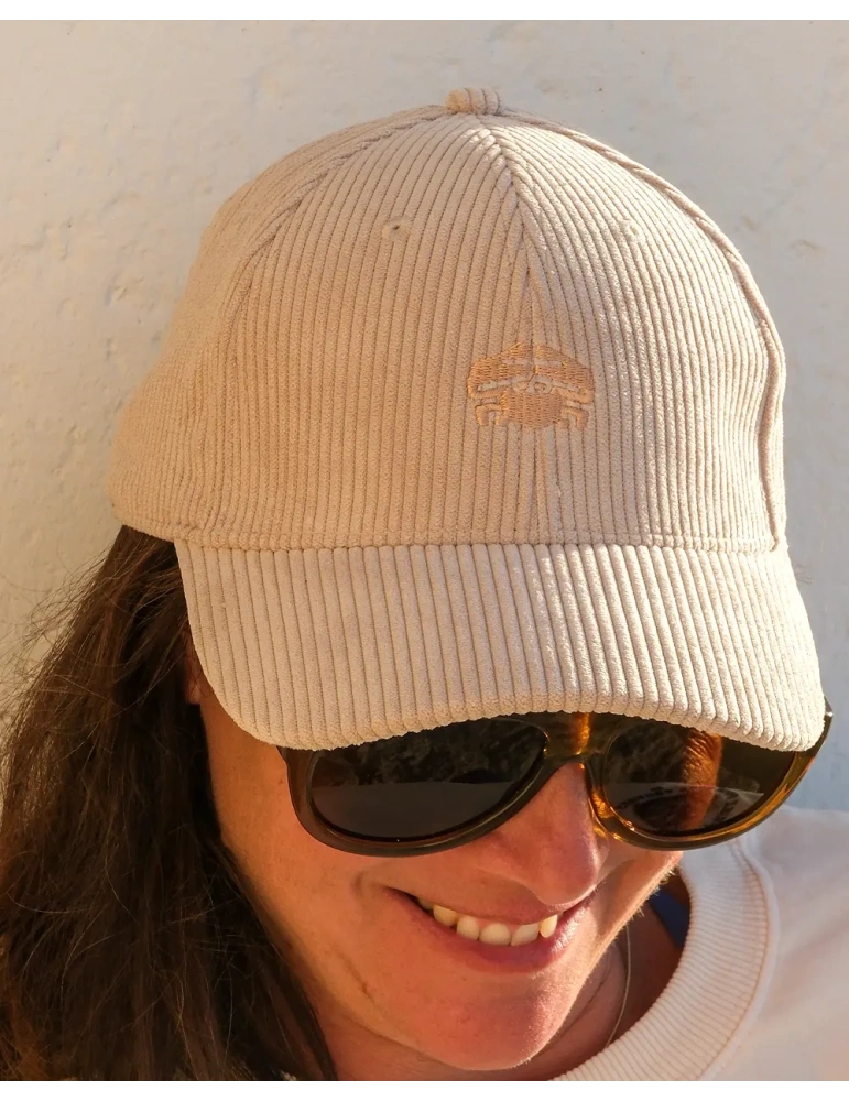 Casquette velours crabe brodé en Vendée | DARÜ