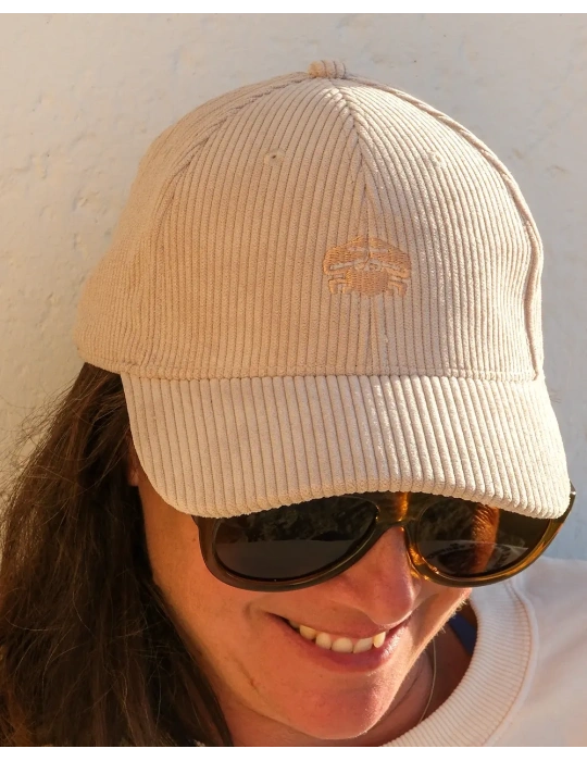 Casquette velours crabe brodé en Vendée | DARÜ