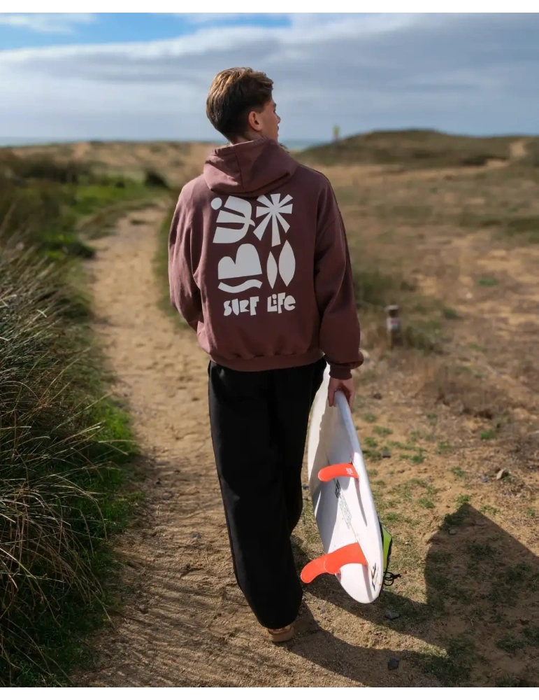 Sweat Oversize SURF LIFE 450 g Coton Bio | DARÜ