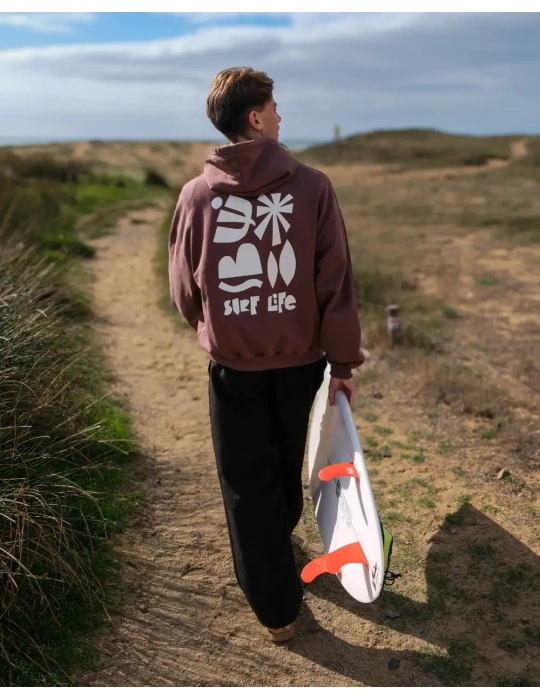 Sweat Oversize SURF LIFE 450 g Coton Bio | DARÜ