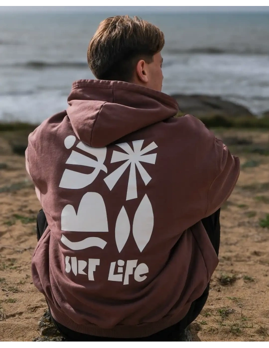 Sweat Oversize SURF LIFE 450 g Coton Bio | DARÜ