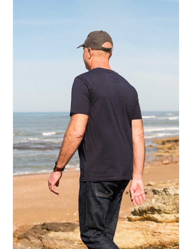 Tee-shirt unisexe bleu marine DARÜ logo crabe