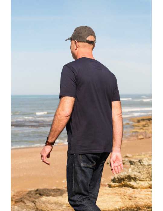 Tee-shirt unisexe bleu marine DARÜ logo crabe