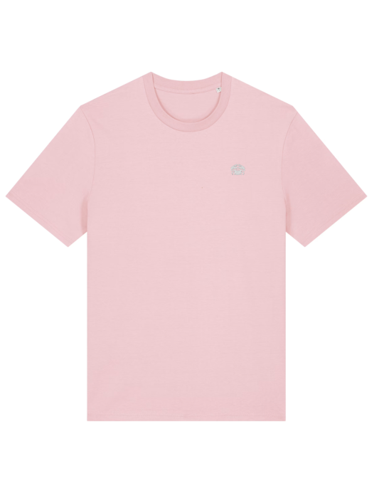 tee shirt rose clair daru brodé