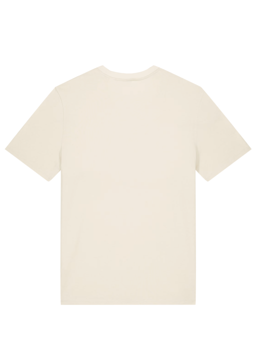 Tee-shirt bio DARÜ avec illustration de seiche Margaret couleur naturel dos