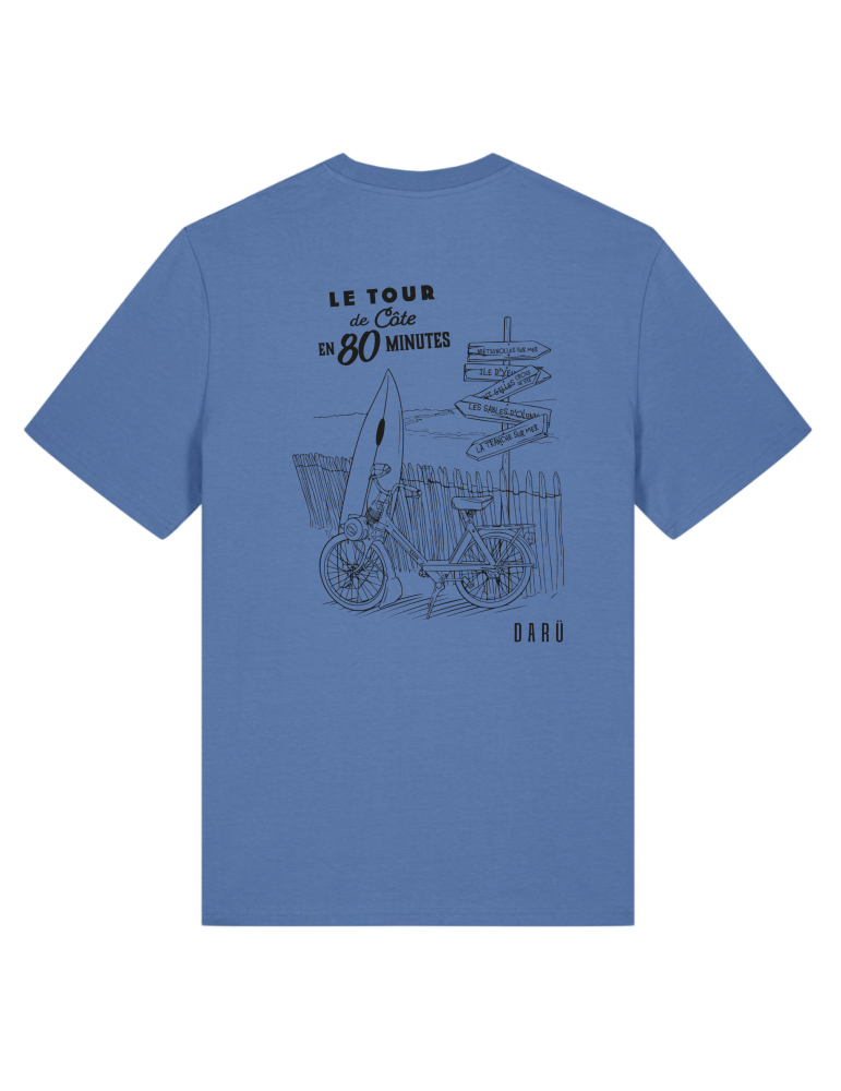 Tee-shirt “SOLEX – Tour de côte” en coton bio – DARÜ Local Clothing | Mode vendéenne aventure & liberté