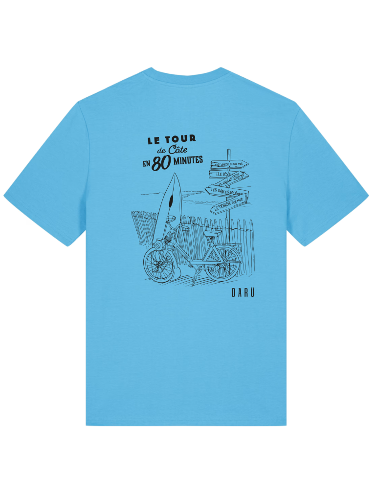 Tee-shirt “SOLEX – Tour de côte” en coton bio – DARÜ Local Clothing | Mode vendéenne aventure & liberté