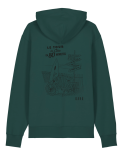 Sweat vert capuche – visuel SOLEX inspiré de Jules Verne