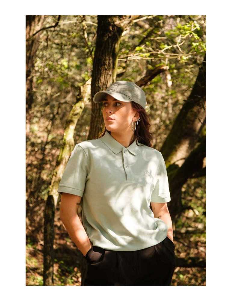 Polo vert d'eau brodé daru