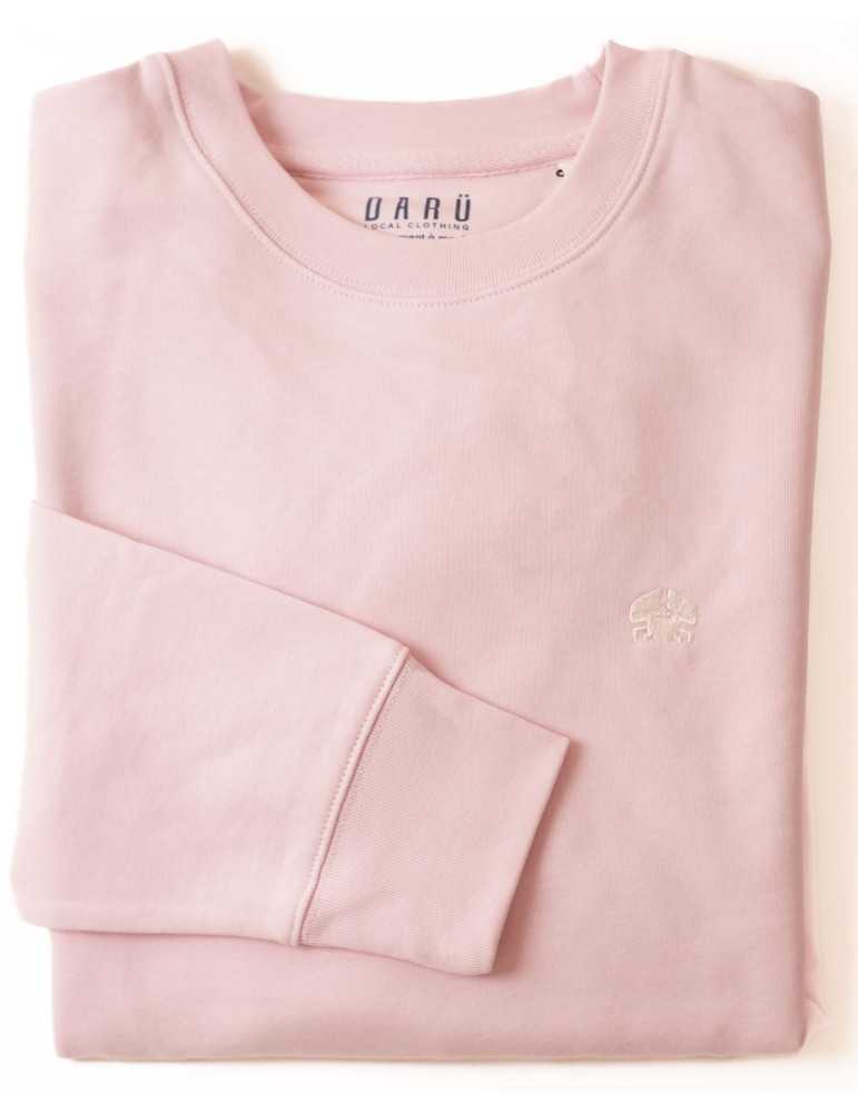 Sweat col rond brodé en coton bio – DARÜ Local Clothing | Mode éthique vendéenne